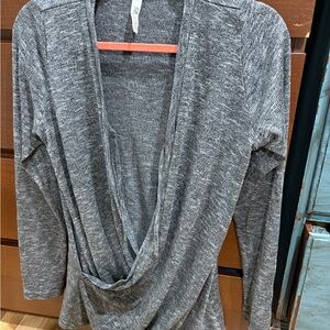 Latched Mama Heather Gray nursing sweater size medium